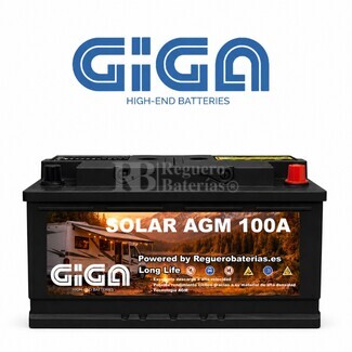 GIGA GN100-AGM Bater�a 12V 100Ah AGM | Energ�a para Camper y Autocaravana